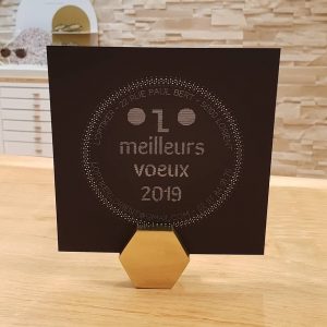 carte voeux micro-perforation